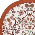 thumbnail image 3 of Sweet Jojo Designs Ivory and Orange Boho Vintage Floral Girl Baby Play Mat Tummy Time Activity Infant Playmat Playpen Tent Teepee Floor Bohemian Rust Leaves Botanical Flower Farmhouse Green Fringe, 3 of 4
