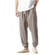 thumbnail image 2 of Ceisia Men's Breathable Loose Tapered Casual Pants with Elastic Drawstring Waist Gray L Gifts, 2 of 8
