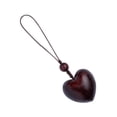 thumbnail image 3 of yotijay Wood Phone Chain Birthday Gift Stylish Key Chain Decoration Hanging Ornament Heart Shaped, 3 of 9