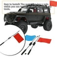 thumbnail image 3 of keepw Model Cars Metal Signal Flags with Pole DIY Modification Replaceable Parts Automobile Accessory Replacement for WPL Red 1 Pc, 3 of 8