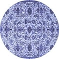 thumbnail image 1 of Ahgly Company Machine Washable Indoor Round Persian Blue Traditional Area Rugs, 5' Round, 1 of 4