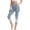 Blue#1, variant on Drovellove Women's Plus Size High Waisted Yoga Capris with Pockets - Slim Fit Casual Cropped Pants for Workout, Running
