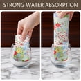 thumbnail image 4 of 2 Pcs Pioneer Flower Floral Print Pattern Kitchen Towels, Funny Microfiber Dish Towel Set, 18" X 26" Tea Towels, 4 of 6