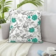 thumbnail image 6 of ZICANCN Green Spotted Flowers Throw Pillow Covers, Bed Couch Sofa Knit Decorative Pillow Covers for Living Room Farmhouse, 18"x18", 6 of 8
