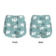 thumbnail image 5 of Haiem whiter Snow bear Print Women's 2 in 1 Running Shorts - Lightweight Athletic Workout Gym Yoga Breathable Sports Shorts Liner with Phone Pockets-XX-Large, 5 of 9