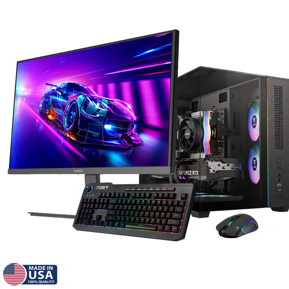 Skytech Azure Gaming PC Desktop AMD Ryzen 7 7700 NVIDIA GeForce