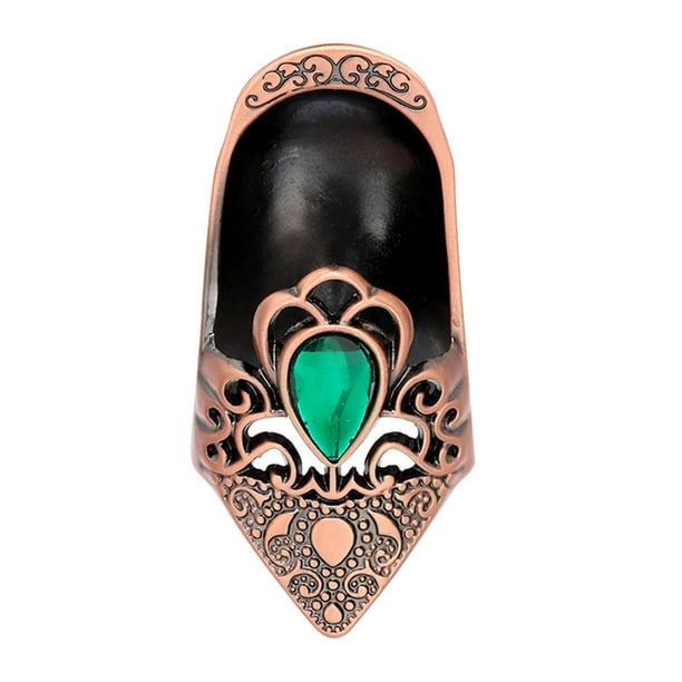 Dedal para coser, protector de dedos, anillo dedal, protector de dedos para coser, Bronce rojo