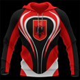 thumbnail image 3 of Sudadera con capucha con la bandera de Albania y el mapa del país albanés para hombres y mujeres, sudadera con estampado 3D, sudadera de manga larga, sudadera informal de gran tamaño estilo hip hop, 3 of 5