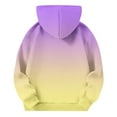 thumbnail image 3 of Makaor Hoodies for Boys Girls Pullover Sweatshirts Gradient Long Sleeve Coats Lightweight Clothes Pockets, 3 of 5