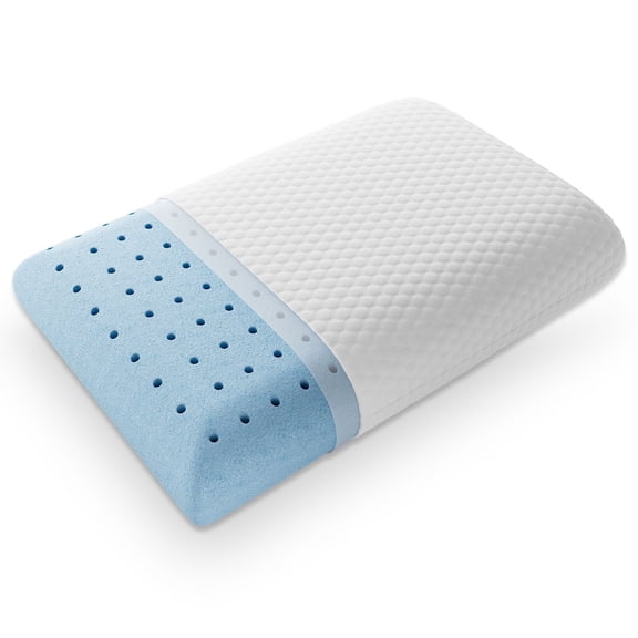 CONCETTA Memory Foam Bed Pillows, Pillow with Washable Cover and Breathable Mesh, 1 Pack