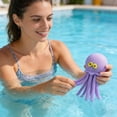 thumbnail image 4 of Octopus Squeeze Toy Children's Bath Toy TPR Water Play Stress Relief Octopus, Squirt Sprinkler Fun for Pool Beach Shower, Sensory Fidget Toy for Kids Adults,Purple, 4 of 6