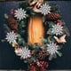 thumbnail image 2 of 24 decoraciones para árboles de Navidad con copos de nieve, decoraciones para árboles de Navidad blancas con purpurina, 2 of 2