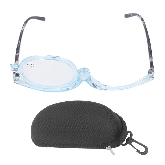 Lente de aumento única para una belleza mejorada, potencia de +2,50, perfecta para mujeres mayores Gafas de maquillaje giratorias
