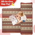 thumbnail image 4 of Red and Brown Christmas Pattern Toddler Nap Mats for Kids Preschool,50"x20" Sleeping Mat Bag or Kids,Toddler Sleeping Bag,Toddler Nap Mat or Daycare, 4 of 6