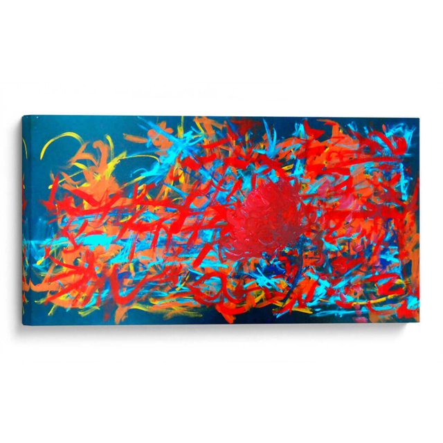 Cuadro decorativo - Primavera perdida, Carlos Pixley 80x40 Canvas Lab Abstracto,