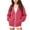Hot Pink, variant on Tbopshirt Girls Hoodies Zip Up Long Sleeve Casual Hooded Jacket with Front Pocket for School Fall Outdoor Wear Jackets Tops Age: 5-15 Years