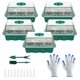 thumbnail image 1 of 5 Unids 12 Células Bandejas De Inicio De Plántulas Con Tapa Transparente Bandeja De Plántulas Reutilizable Kit De Inicio De Plantas Propagador De Semillas De Plástico Y Juego De Germinación De Plantas Muyoka Hogar, 1 of 7