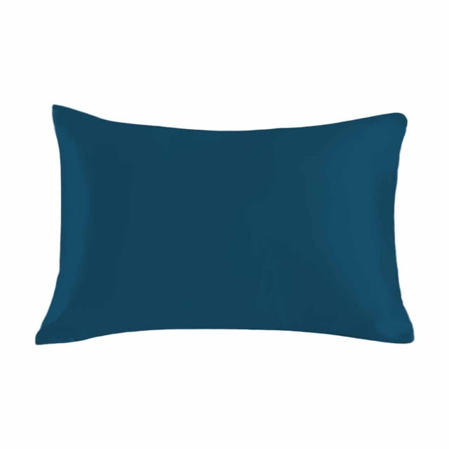 Ice Silk Pillow Protector - 2 Pack 18.89x29.13in Waterproof Breathable Pillowcase with Polyester Filling, Sweatproof Hotel Bedding (Navy)