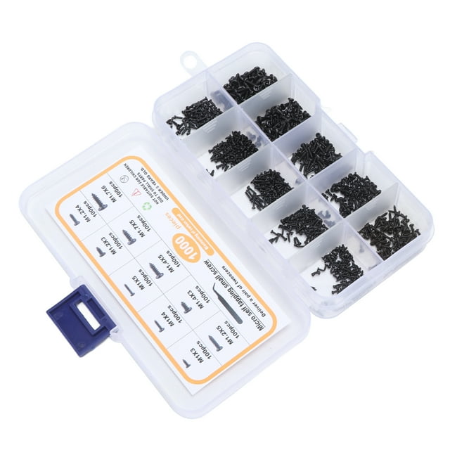 Pan Head Replacement Screws,1000Pcs Self Tapping Small Self Tapping Screw Set Self Tapping Screw Assortment Best in Class