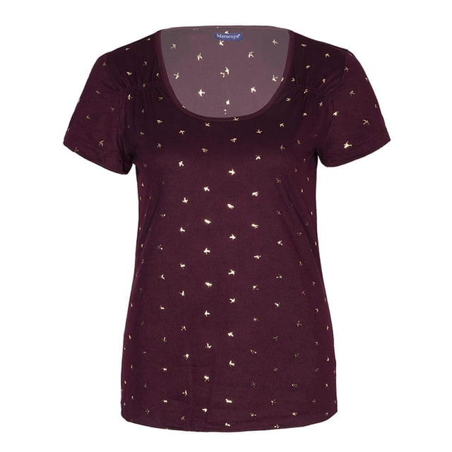 Blusa Maracuyá Talla G manga Corta vino