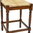 thumbnail image 4 of HomeRoots 516146 29.25 x 16.5 x 16.5 in. Natural & Chestnut Backless Bar Height Chair with Footrest, 4 of 5