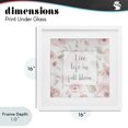 thumbnail image 4 of Stupell Industries Farmhouse Live Full Bloom Florals White Framed Print Under Glass, 16 x 16, by Carol Robinson, 4 of 8