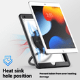 thumbnail image 3 of Tablet Case for Apple iPad 7th/8th/9th Generation 10.2-in Shockproof Rugged Cover with Rotating Stand & Pencil Holder, 3 of 7
