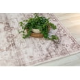 thumbnail image 3 of Rug Branch Vintage Traditional Distressed Brown Cream Indoor Soft Area Rug - 6x9, 3 of 8