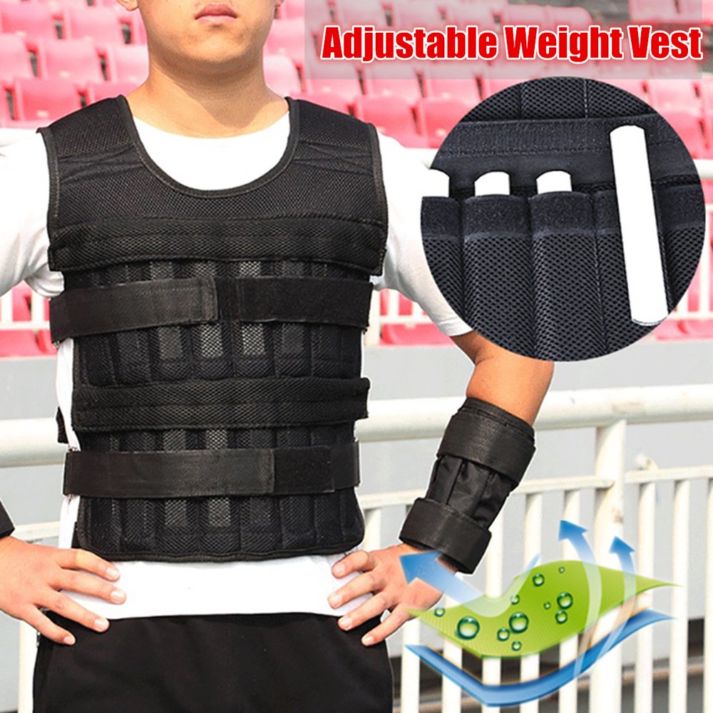 15KG/35KG Adjustable Weighted Vest Boxing Weight Training Sport