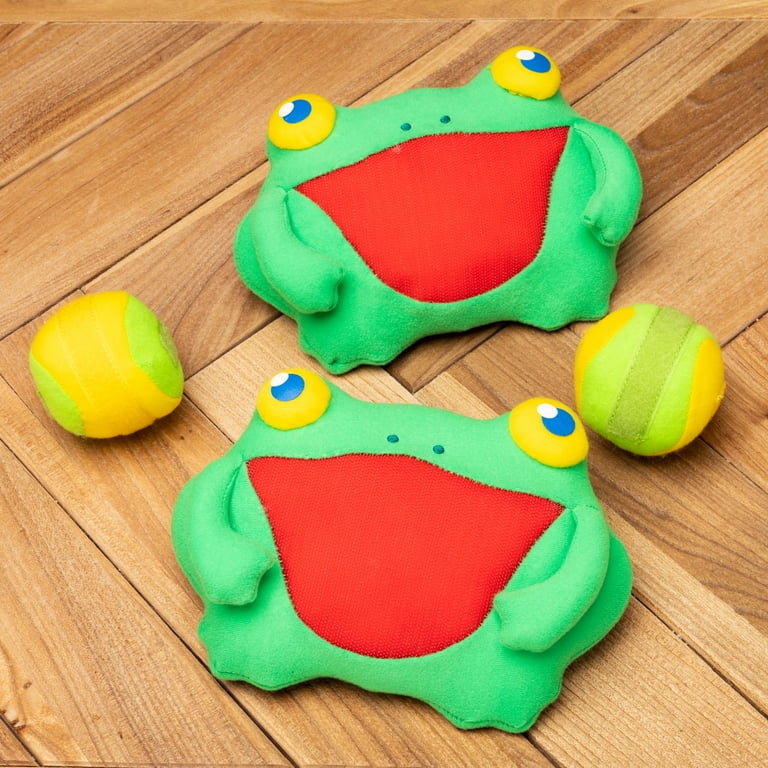 Melissa & Doug Kids Catch Skippy Frog Toss and Grip Game - 2 Mitts