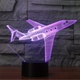 thumbnail image 3 of Jet Avion Lampe de Bureau USB 3D Lampe LED 7 Changement de Couleur, 3 of 5