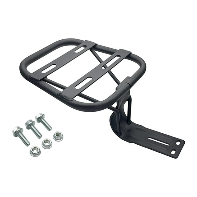Portaequipajes trasero para motocicleta, caja de almacenamiento con respaldo para portaequipajes de bicicleta eléctrica, soporte para bicicleta