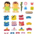 thumbnail image 4 of Juguete Montessori de Ensartar Modelo de Muñeca de Indios// Deportivos Multicolor Creativo Imaginativo para Bebés Sunnimix Juguete de cordones de madera, 4 of 8