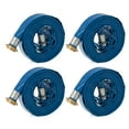 thumbnail image 1 of Apache 1.5" Diameter 50' Length 75 PSI PVC Lay Flat Hose, Blue (4 Pack), 1 of 7