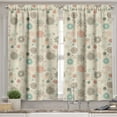 thumbnail image 2 of Ambesonne Winter Valance & Curtain, Retro Xmas Snowflakes, 55"x45", Multicolor, 2 of 6