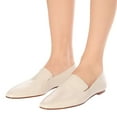 thumbnail image 2 of YDN Women Comfortable Almond Closed Toe Loafers Flats Heels Slip On Pumps Office Ladies Fashion Dressy Soft Shoes Size 7 Nude, 2 of 4