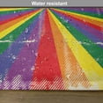 thumbnail image 6 of Ambesonne Pride Place Mats Set of 4, Vintage Radial Scratched, Standard Size, Multicolor, 6 of 6