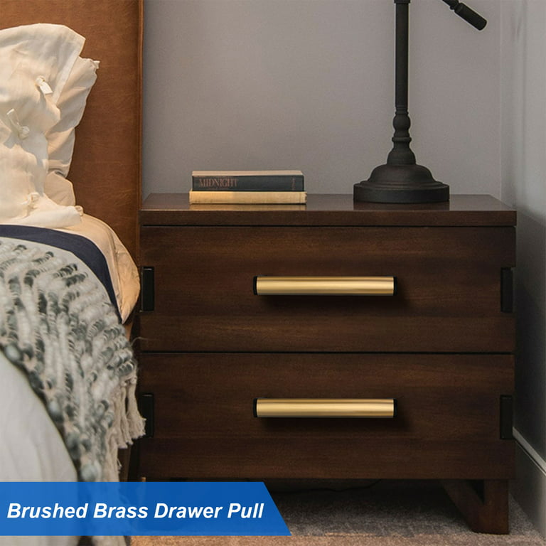 Amerdeco 10 Pack Brushed Brass Cabinet Pulls 5 Inch(128mm) Hole Center Gold Drawer  Pulls Cabinet Hardware Kitchen Cabinet Handles for Bathroom Dresser Pulls  ZH00013, Pulls -  Canada