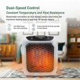 thumbnail image 3 of Mini Fan Heater, Fan Heater Socket, Socket Heater, Fan Heater, 800 Watt,Remote Control EU Plug, 3 of 5