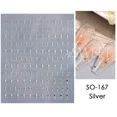 thumbnail image 1 of Pegatinas metálicas plateadas para uñas, 3D, nubes doradas, Luna, sol, planeta, esmalte de Gel autoadhesivo, deslizadores de manicura, decoración BESW-TN, 1 of 7