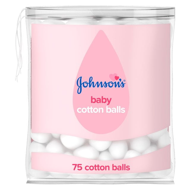 Johnson's Baby Cotton Balls 75 per pack European Version NOT North