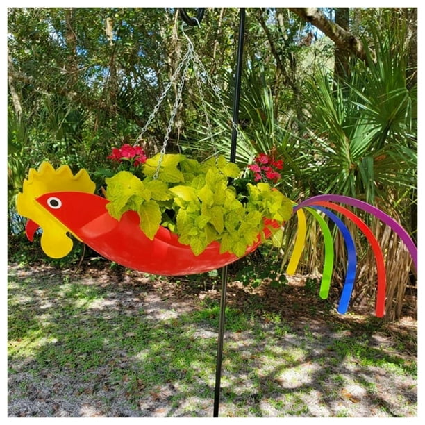 Animal Shape Garden Hanging Planter ParrotShaped Pots Attract Birds To