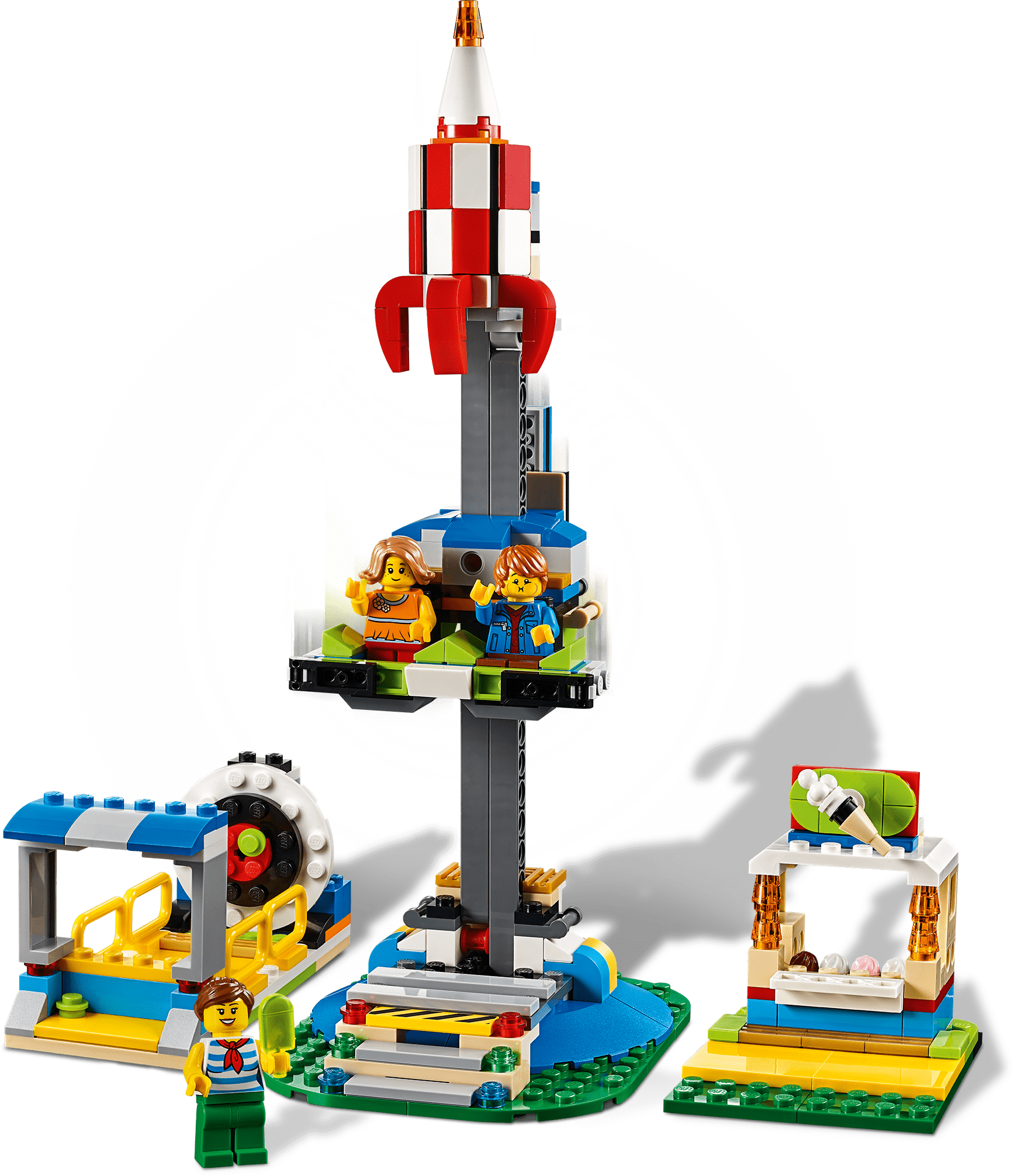 LEGO Creator Fairground Carousel 31095 Space-Themed Building Kit (595  Pieces)