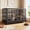 48-inch, variant on 48 Inch Heavy Duty Metal Dog Crate, Double Door Kennel with Removable Tray and Feeding Bowls, Indoor Cage for Small to Large Dogs
