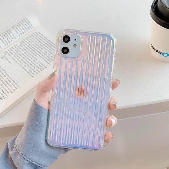Compatible with iPhone Case,Glitter Square Gradient Colorful Fashion Pattern Slim Soft TPU Shockproof Cover for iPhone 11Pro (Symphony)