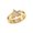 Yellow, variant on On Point Triangle Sterling Silver Diamond Ring