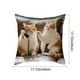 thumbnail image 3 of Juego de almohadas con estampado de animales bonitos para dormitorio, sala de estar, sofá, cojín de 45 x 45 cm para decoración de sofá y sala de estar, funda de almohada aterciopelada., 3 of 6