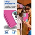 thumbnail image 5 of KOMI for Samsung Galaxy S24/S25 Case 5G Built-in Stand with Glass Screen Protector,Heavy Duty Drop Protection Full Body Rugged Shockproof Military Protective Tough Durable Cover for Galaxy S24/S25, 5 of 5