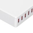 thumbnail image 3 of Cargador USB múltiple de 50 W con estación de carga USB de escritorio de 8 puertos Adaptador de viaje universal 100-240 V, 3 of 8
