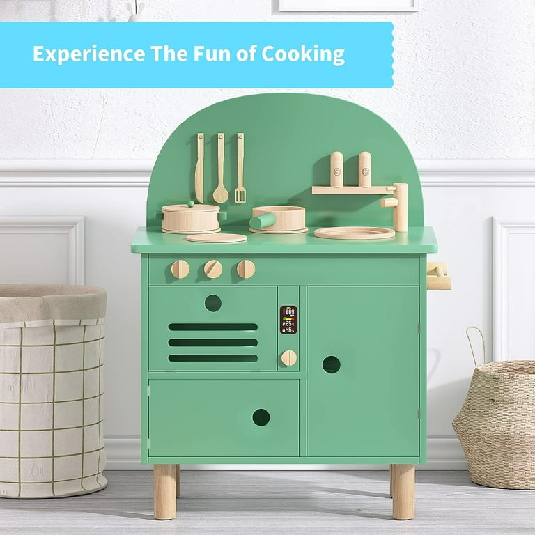 Green play kitchen sales